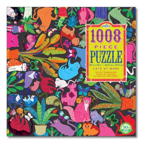 eeBoo 1008片家庭式拼圖 -小貓家族 (Cats at work - 1008 piece puzzle)