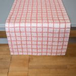 北歐風設計師款 - 格子桌旗, 紅色 Rutig Table Runner, Red