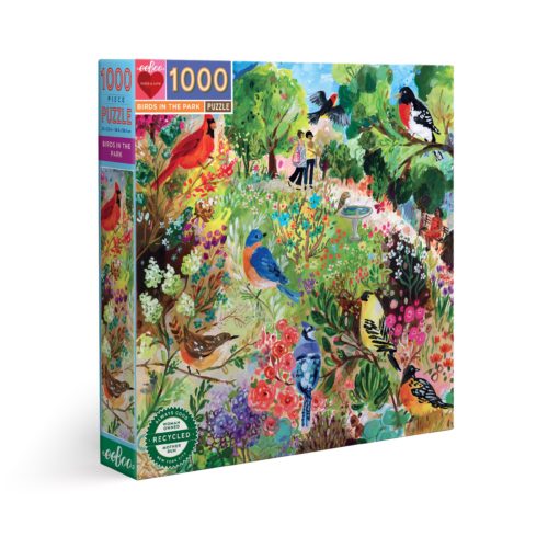 eeBoo 1000片拼圖 - 公園鳥兒 ( Birds in the Park 1000 Piece Puzzle )