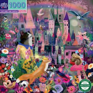 eeBoo 1000片拼圖 - 貓咪城堡  ( Cat and the Castle  1000 Piece Puzzle )