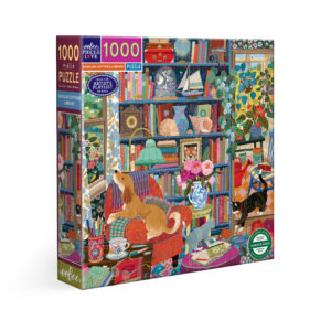 eeBoo 1000片拼圖 - English Cottage Library 英國鄉村圖書館