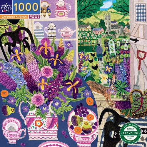 eeBoo 1000片拼圖 - 薰衣草廚房 ( Lavender Kitchen  1000 Piece Puzzle )