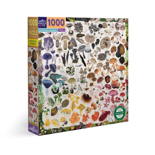 eeBoo 1000片拼圖 - 彩虹香菇 ( Mushroom Rainbow 1000 Piece Puzzle )