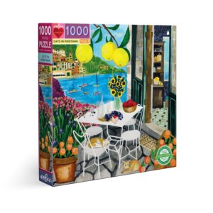 eeBoo 1000片拼圖 - 波西塔諾的貓 ( Cats in Positano 1000 Piece Puzzle )