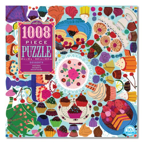 eeBoo 1008片家庭式拼圖 - 美味糕點  (Desserts- 1008 piece puzzle)