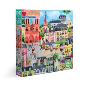 eeBoo 1000片拼圖 - 巴黎的一天 ( Paris in a day 1000 Piece Puzzle )
