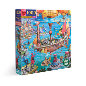 eeBoo 1000片拼圖 - 蒸氣飛艇 ( Steampunk Airship 1000 Piece Puzzle )