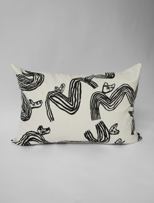 北歐設計師款- 有機棉抱枕套 TIGER CUSHION COVER,NATURE 48x68cm