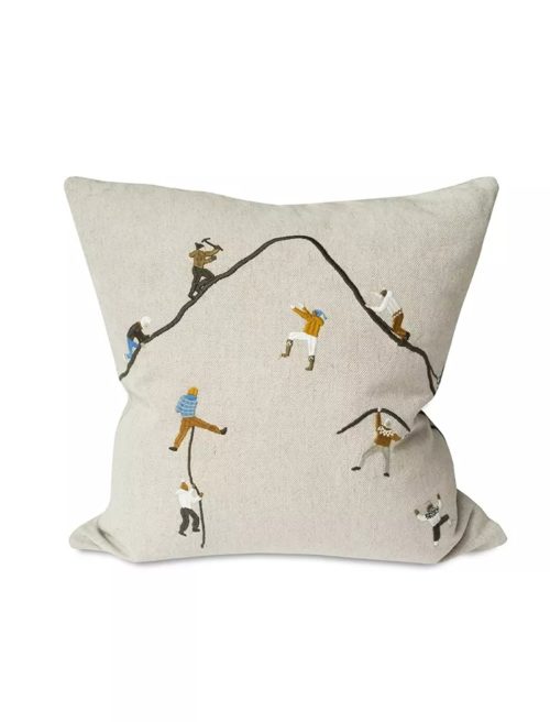 北歐設計師款 - 刺繡抱枕套 MOUNTAIN CLIMBERS CUSHION  COVER