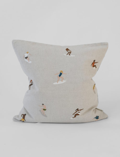 北歐設計師款 - 抱枕套 SURFERS EMBROIDERED CUSHION COVER
