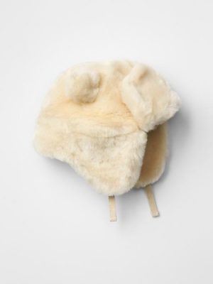 美國Baby Gap -- 女嬰毛茸茸熊熊帽 *美國官網新品*